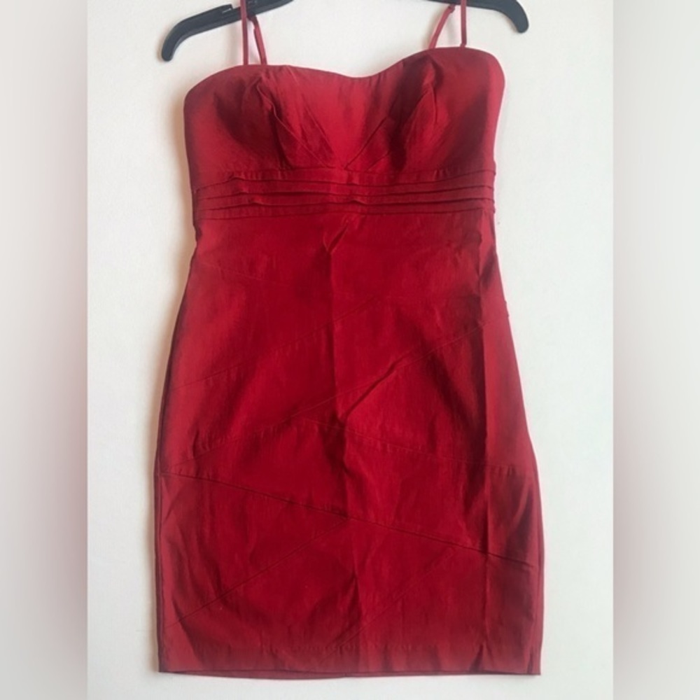 Ruby Rox Red Bodycon Dress - Picture 3 of 9
